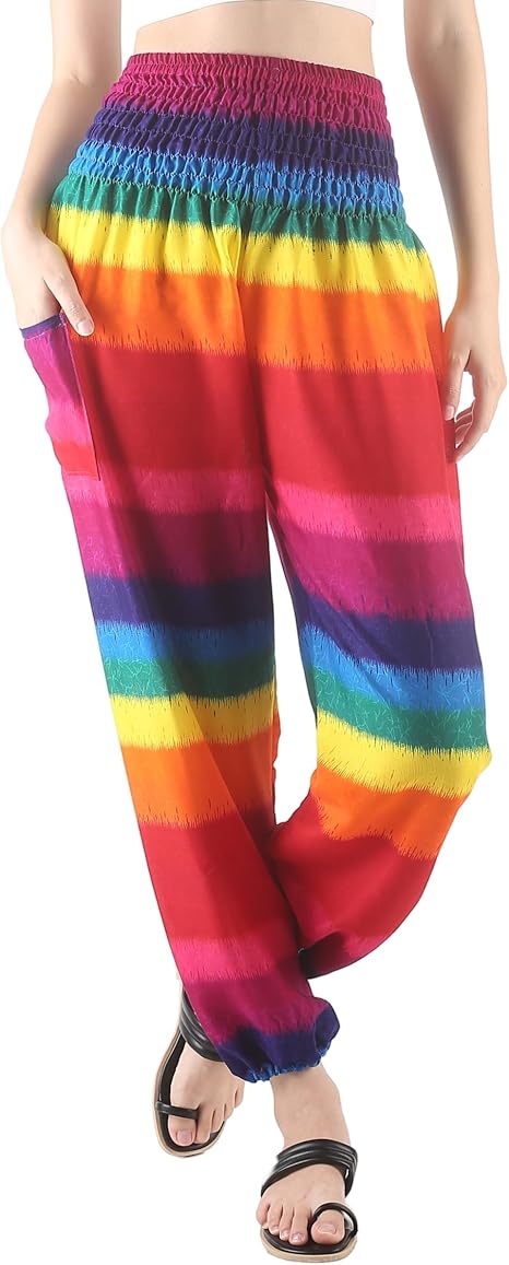 Boho Pants Rainbow Yoga Pants