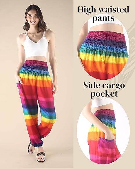 Boho Pants Rainbow Yoga Pants