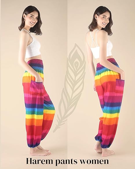 Boho Pants Rainbow Yoga Pants