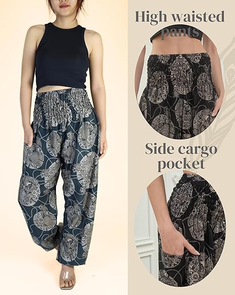 Boho Pants Rose Gray Yoga Pants