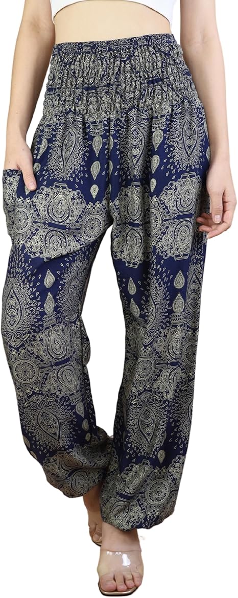 Boho Pants Droplet Navy Yoga Pants