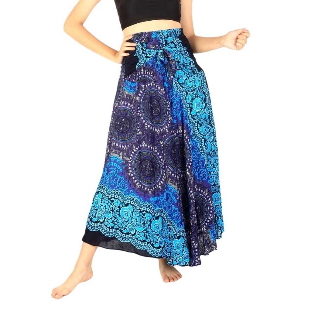 Clocknut Blue Hippie Skirt